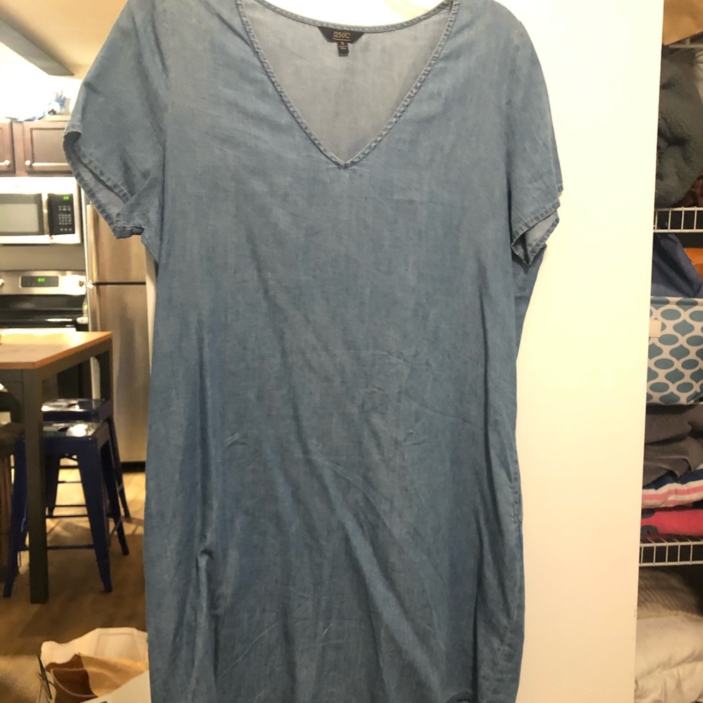 Jean dress with tassel bottom